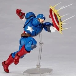 Amazing Yamaguchi Revoltech Figure Complex Captain America 2023 Reissue -Hasbro Outlet Store 4537807013460g