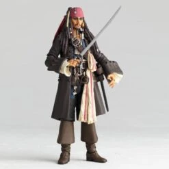 Amazing Yamaguchi Revoltech Figure Pirates Of The Caribbean Jack Sparrow (2023 Release) NR006 -Hasbro Outlet Store 4537807220059e