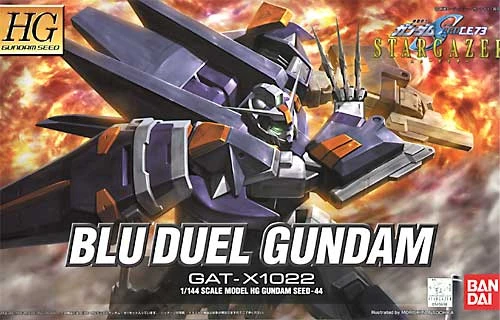 Bandai Gundam 1/144 HG Seed #44 CE:73 Stargazer GAT-X1022 Blu Duel Gundam Model Kit 2 Bandai Gundam 1/144 HG Seed #44 CE:73 Stargazer GAT-X1022 Blu Duel Gundam Model Kit - Image 2