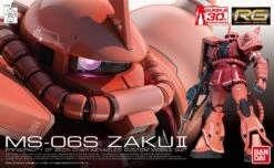 Bandai Gundam 1/144 RG #02 Gundam 0079 MS-06S Zaku II (Char Aznable's Custom) Model Kit -Hasbro Outlet Store 4543112655110