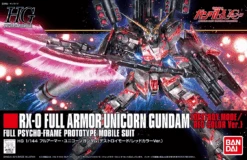 Bandai Gundam 1/144 HGUC #199 RX-0 Full Armor Unicorn Gundam (Destroy Mode/ Red Color Ver.) Model Kit -Hasbro Outlet Store 4549660075813