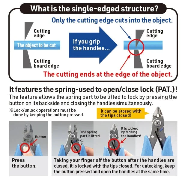 God Hand Godhand GH-PNS-135 Single-Edged Stainless Steel Nipper For Plastic Model 4 God Hand Godhand GH-PNS-135 Single-Edged Stainless Steel Nipper For Plastic Model - Image 4