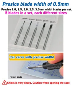 God Hand Godhand GH-BBH-1-3 Bit Flat Blades Set Of 5pcs For Plastic Model Kit -Hasbro Outlet Store 4562349873524e