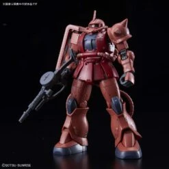 Bandai Gundam 1/144 HG The Origin #024 MS-06S Zaku II Red Comet Ver. Model Kit -Hasbro Outlet Store 4573102576569a