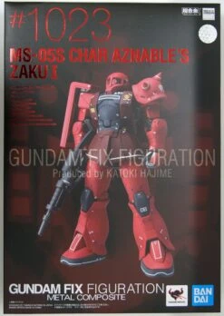 Bandai Gundam Fix Figuration Metal Composite Kidou Senshi Gundam: The Origin GFFMC MS-05S Zaku I Char Custom -Hasbro Outlet Store 4573102608727