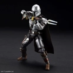 Bandai Star Wars 1/12 Scale The Mandalorian Beskar Armor (Silver Coating Ver.) Model Kit