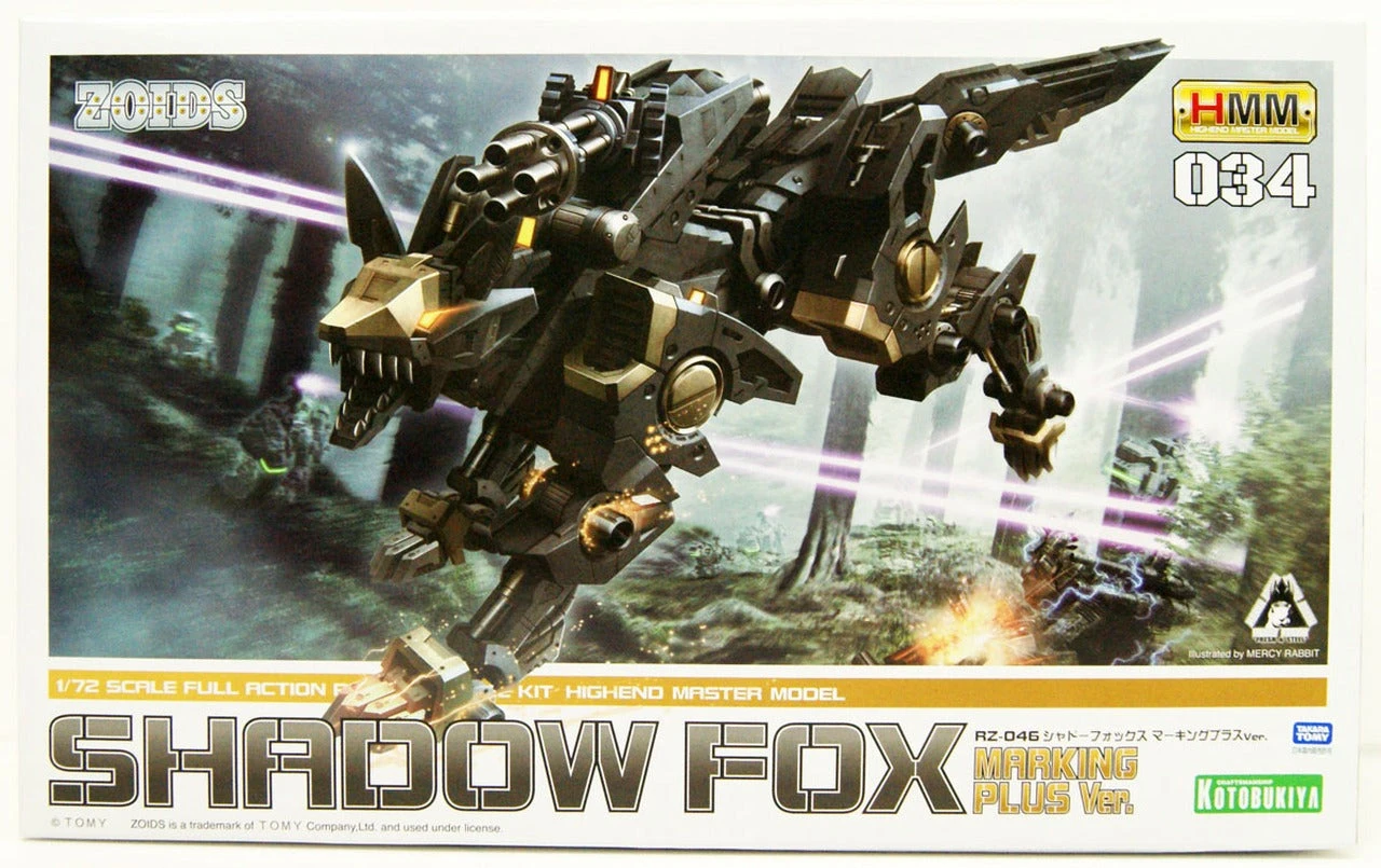 Kotobukiya Zoids HMM-034 RZ-046 Shadow Fox Marking Plus 1/72 Scale Model Kit ZD145X 8 Kotobukiya Zoids HMM-034 RZ-046 Shadow Fox Marking Plus 1/72 Scale Model Kit ZD145X - Image 8
