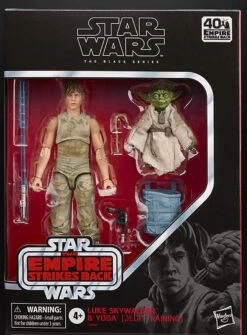 Hasbro Star Wars Black Series 40th Anniversary Empire Strikes Back Jedi Training Luke And Yoda 6 Inch Action Figure -Hasbro Outlet Store 5010993722839e