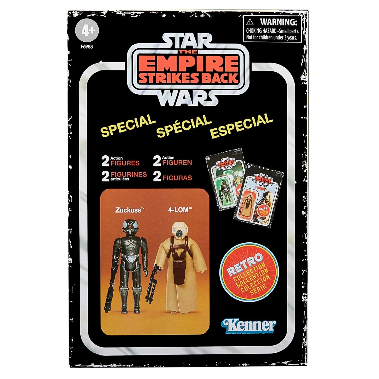 Hasbro Star Wars Retro Collection 4-Lom & Zuckuss 3.75" 2-Pack Action Figure 2 Hasbro Star Wars Retro Collection 4-Lom & Zuckuss 3.75" 2-Pack Action Figure - Image 2