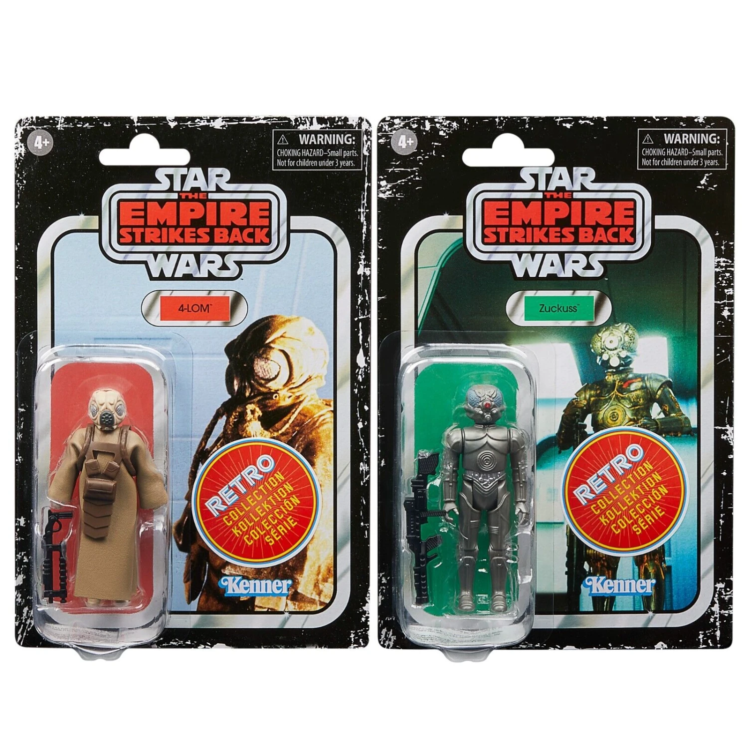 Hasbro Star Wars Retro Collection 4-Lom & Zuckuss 3.75" 2-Pack Action Figure 1 Hasbro Star Wars Retro Collection 4-Lom & Zuckuss 3.75" 2-Pack Action Figure
