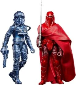 Hasbro Star Wars Black Series Vintage Collection Emperor's Royal Guard And TIE Fighter Pilot Carbonized F7011 3.75" 2-Pack Action Figure