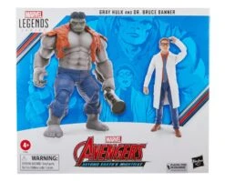 Hasbro Marvel Legends 60th Anniversary Avengers Beyond Earth's Mightiest Gray Hulk And Dr. Bruce Banner Two Pack Action Figure -Hasbro Outlet Store 5010996142597