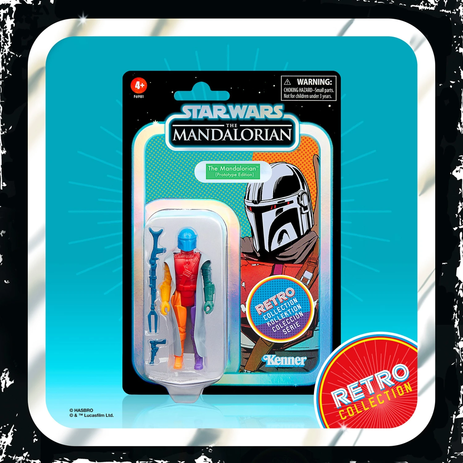 Hasbro Star Wars Retro Collection The Mandalorian (Prototype Edition) 3.75" Action Figure 6 Hasbro Star Wars Retro Collection The Mandalorian (Prototype Edition) 3.75" Action Figure - Image 6