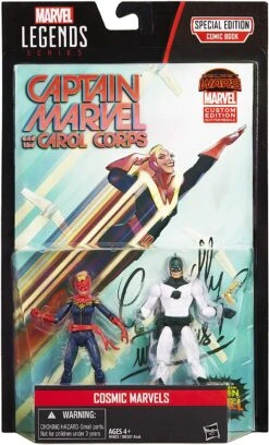 Hasbro Marvel Legends Cosmic Marvels Carol Danvers Captain Mar-Vell 3.75 Inch Comic Book 2 Pack