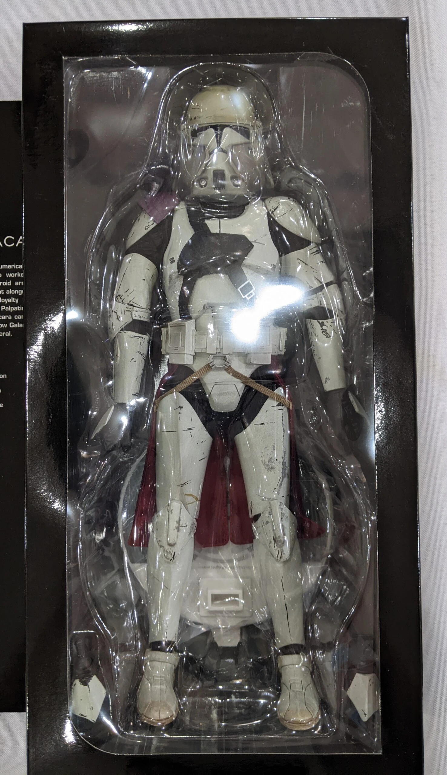 Sideshow Collectible 1/6 Star Wars Militaries Of Star Wars 21st Nova Corps Commander Bacara Sixth Scale Figure *Open Box* 4 Sideshow Collectible 1/6 Star Wars Militaries Of Star Wars 21st Nova Corps Commander Bacara Sixth Scale Figure *Open Box* - Image 4