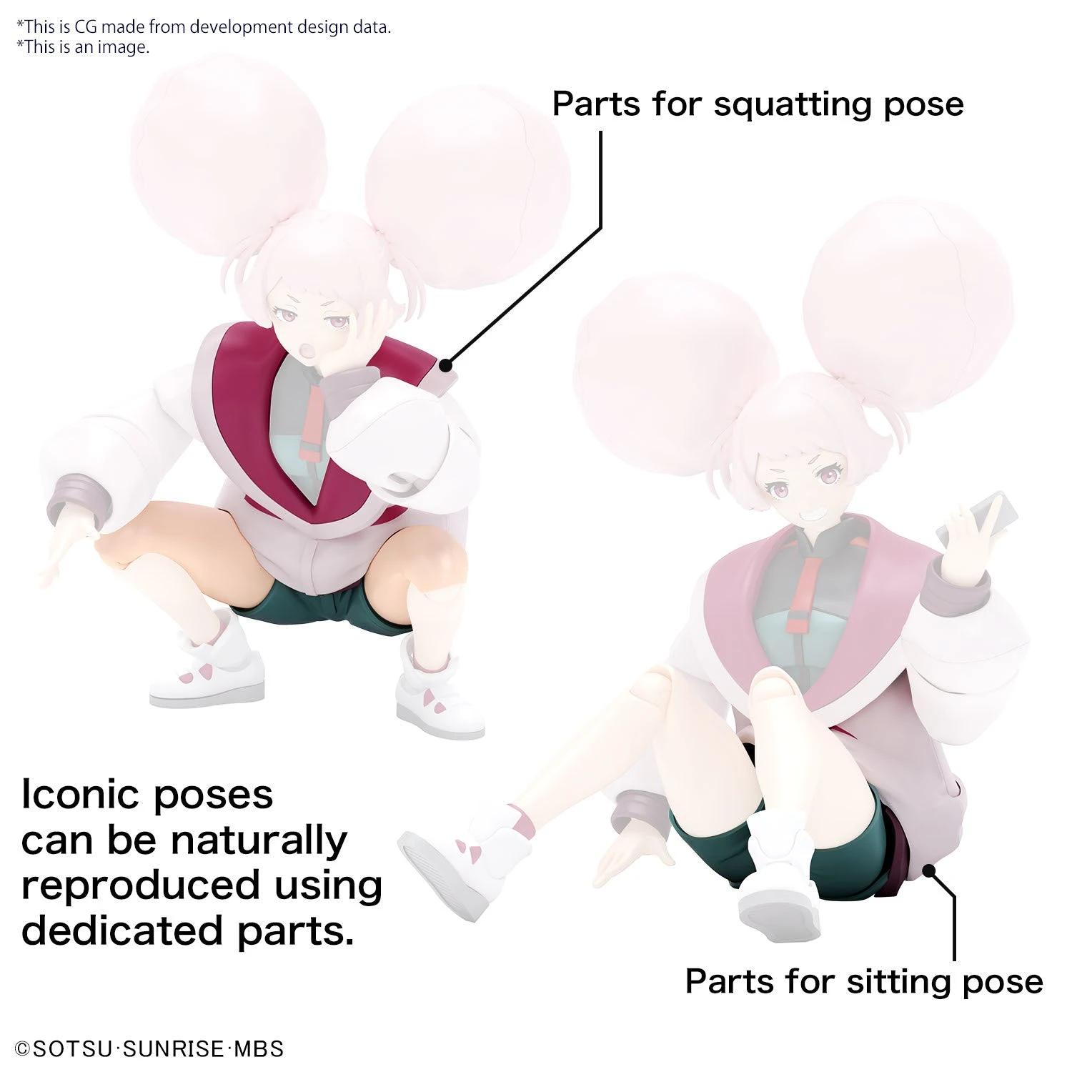 Bandai Figure-rise Standard Gundam The Witch From Mercury ChuChu (Chuatury Panlunch) Model Kit 5 Bandai Figure-rise Standard Gundam The Witch From Mercury ChuChu (Chuatury Panlunch) Model Kit - Image 5